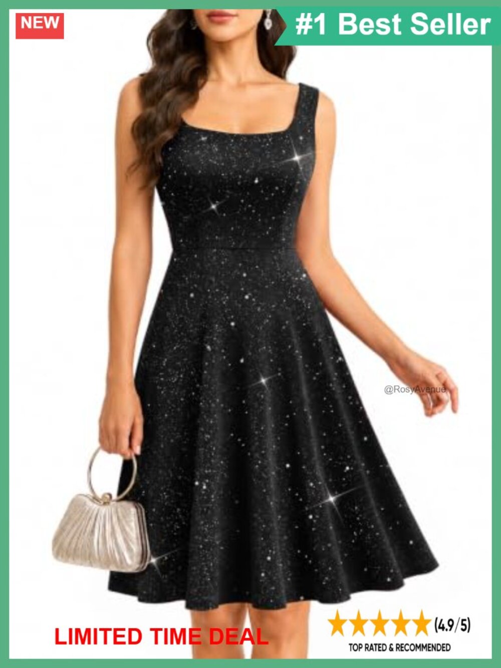 Sparkly Sequin A-Line Sleeveless Homecoming Cocktail Party Mini Dress